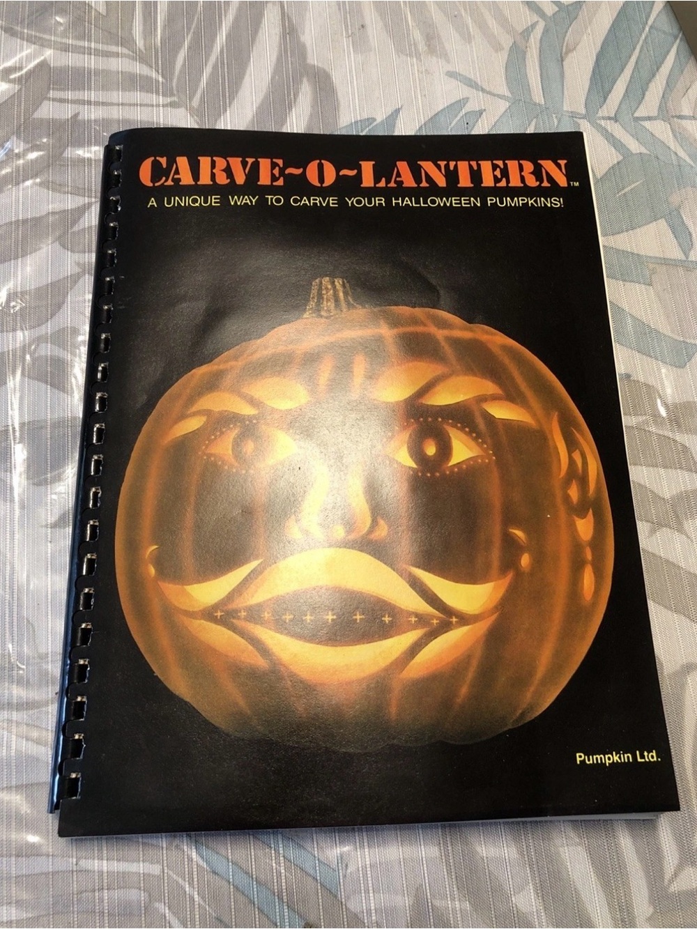Vtg Carve O Lantern Carving Template Book